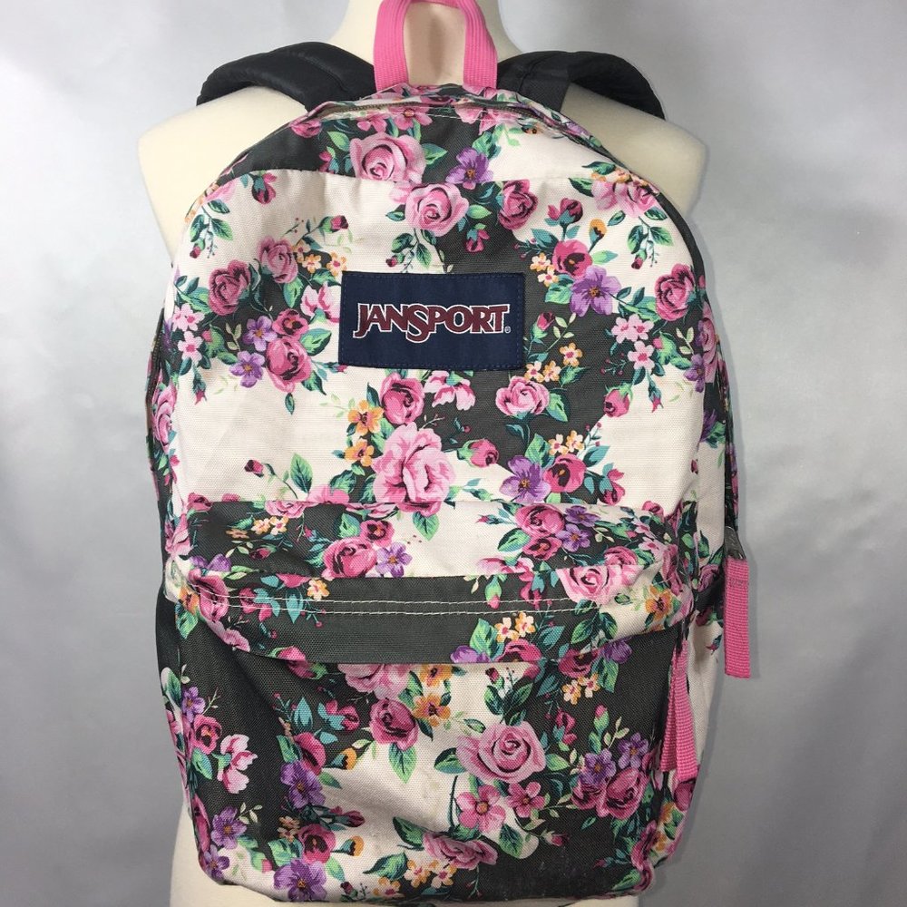 Jansport Backpack - Pink Flowers